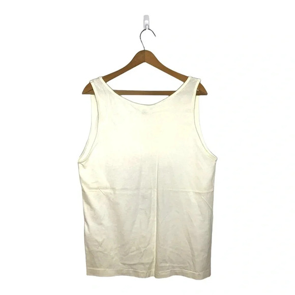 Vintage 80s Single Stitch Graphic Botanical Aquatic Muscle Tank Top - Picture 6 of 9